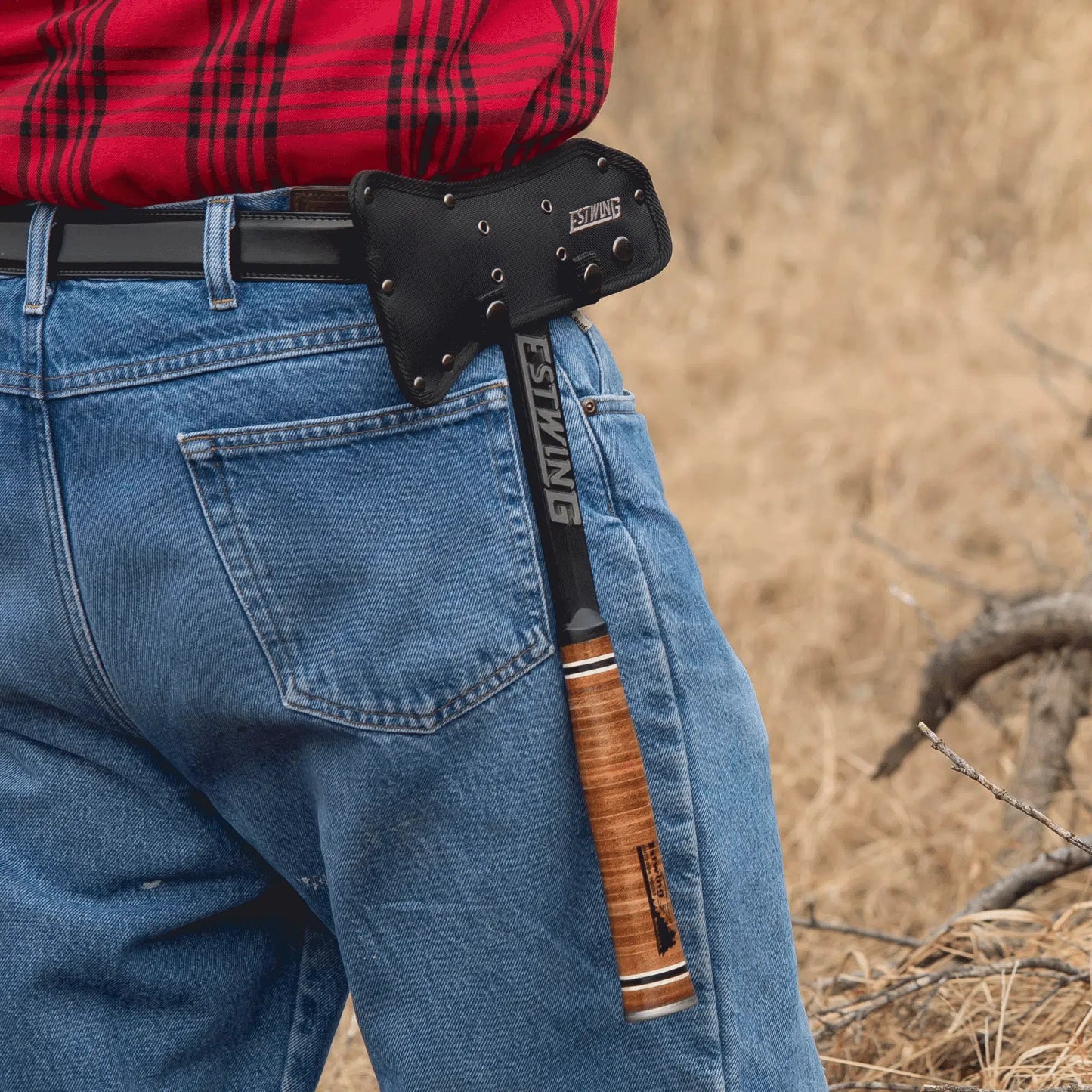 Estwing Black Eagle Tomahawk Läder